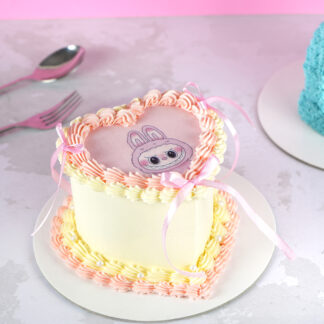 Labubu Heart Cake