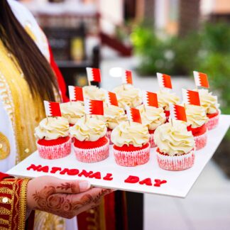 Bahrain National Day Cup Cake